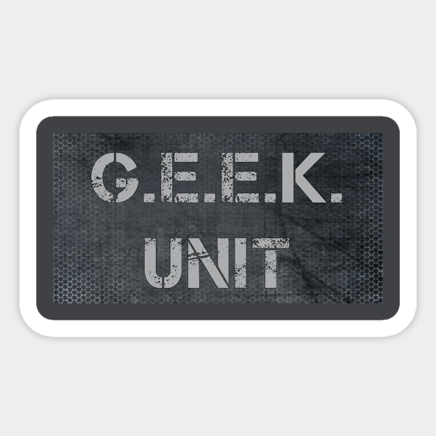 GEEK UNIT Sticker by geekwatchone